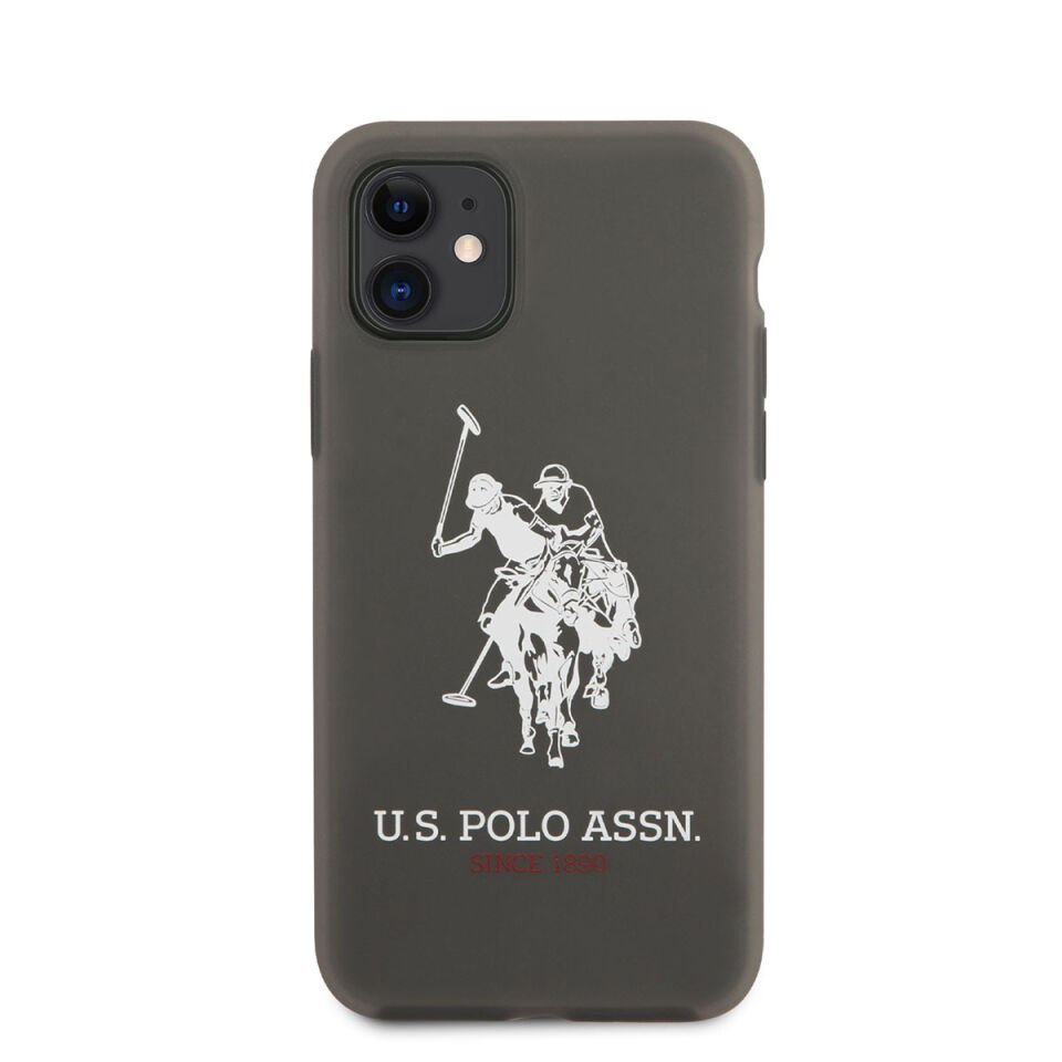 Apple iPhone Kılıf U.S. POLO ASSN. Transparan Silikon Büyük Logo Dizayn Kapak