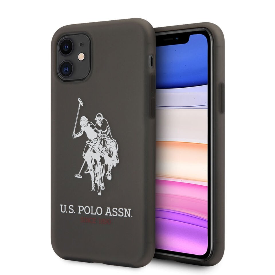 Apple iPhone Kılıf U.S. POLO ASSN. Transparan Silikon Büyük Logo Dizayn Kapak