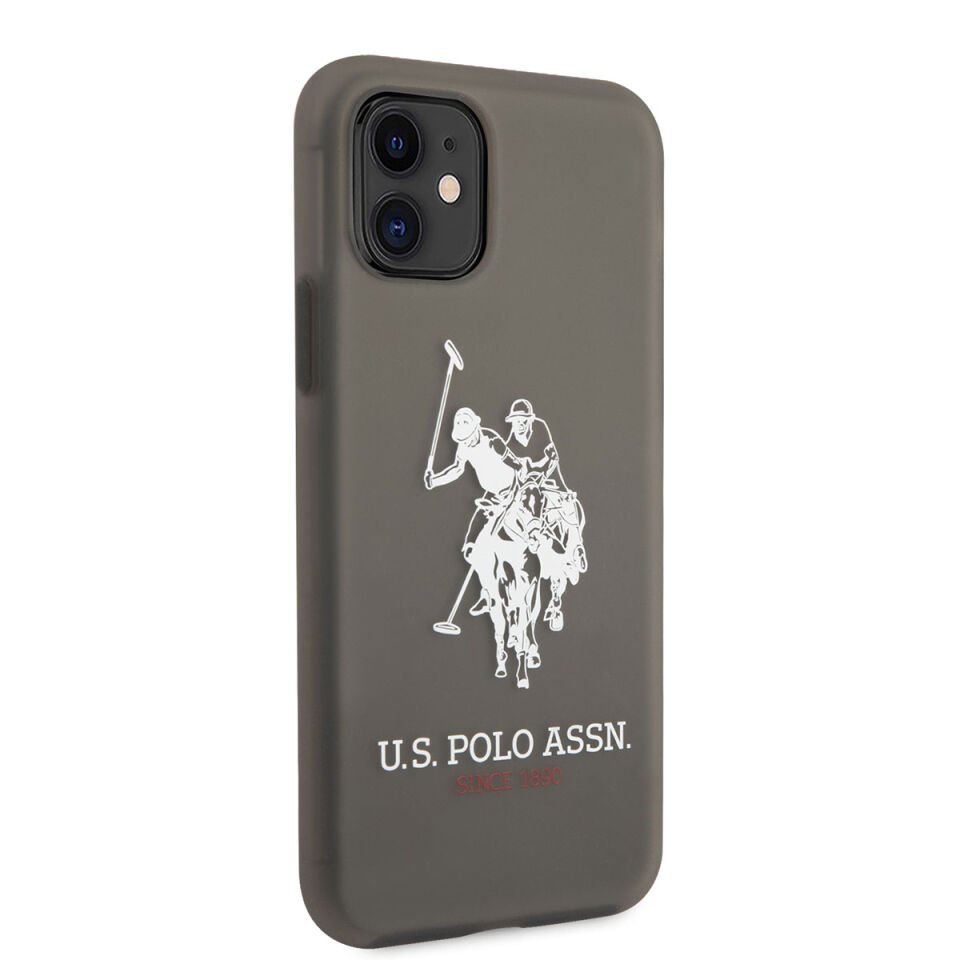 Apple iPhone Kılıf U.S. POLO ASSN. Transparan Silikon Büyük Logo Dizayn Kapak