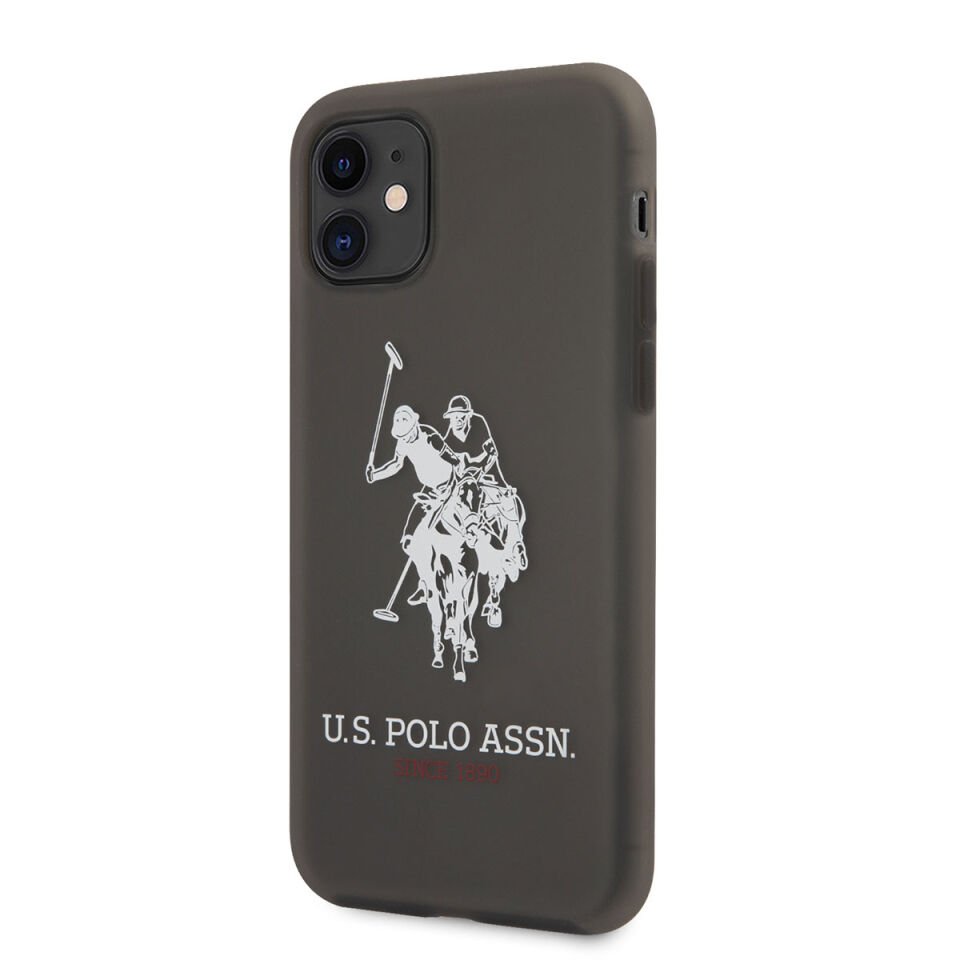 Apple iPhone Kılıf U.S. POLO ASSN. Transparan Silikon Büyük Logo Dizayn Kapak