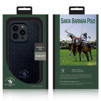 Santa Barbara Polo Racquet Club iPhone Knight Deri Kapak - Siyah