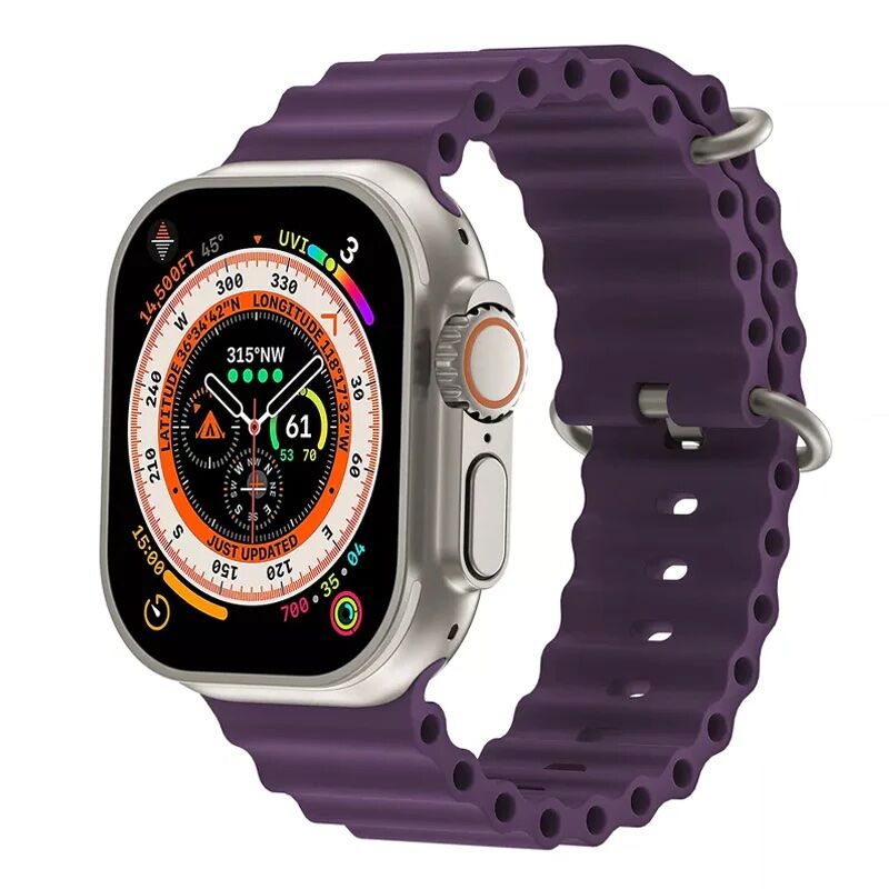 Apple Watch Uyumlu Ocean Silikon Kordon Mor