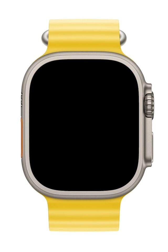 Apple Watch Uyumlu Ocean Silikon Kordon Sarı