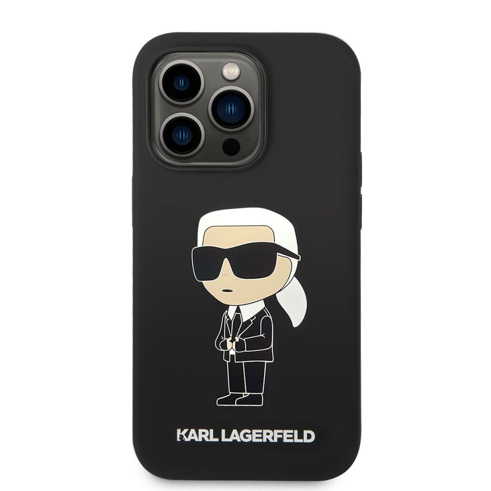 Apple iPhone Kılıf Karl Lagerfeld Magsafe Şarj Özellikli Silikon Karl Dizayn Kapak