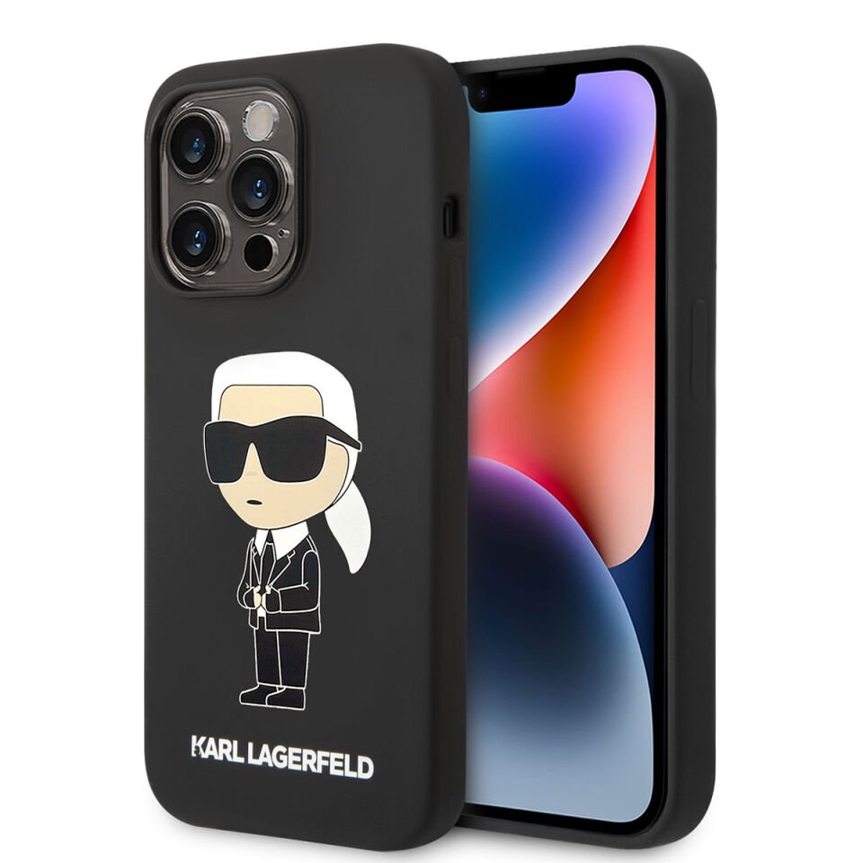 Apple iPhone Kılıf Karl Lagerfeld Magsafe Şarj Özellikli Silikon Karl Dizayn Kapak