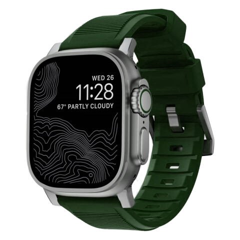 Apple Watch Uyumlu Classic Edition Kordon Haki Yeşili