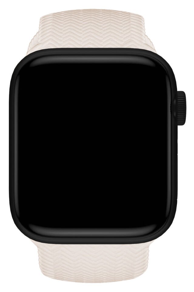 Apple Watch Uyumlu Wicker Kordon Krem