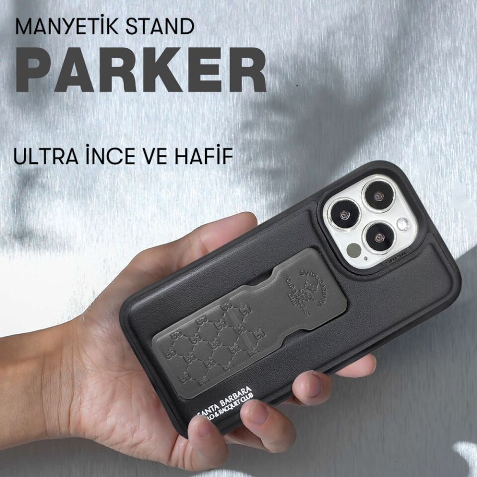 Santa Barbara Polo Racquet Club iPhone Parker Stand Kapak - Gri