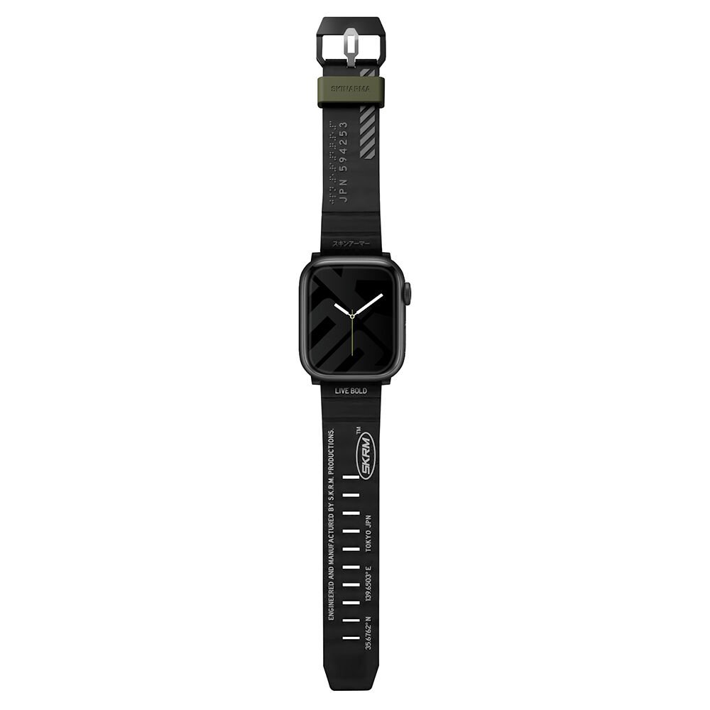 Apple Watch SkinArma Shokku Silikon Kordon Siyah