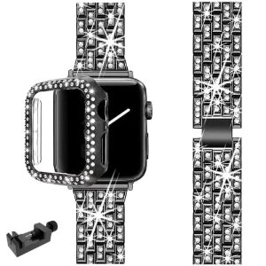 Apple Watch Kordon Diamond Metal Serisi Siyah