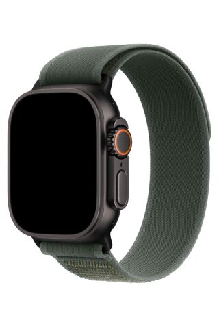 Apple Watch Uyumlu Siyah Tokalı Trail Kordon Yeşil