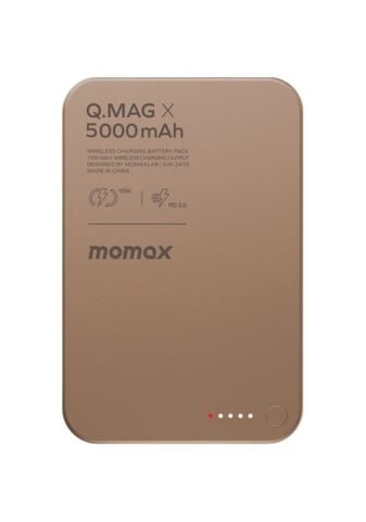 MOMAX IP116E Q.Mag X 5000mAh Magsafe Wireless Powerbank çöl titanyum