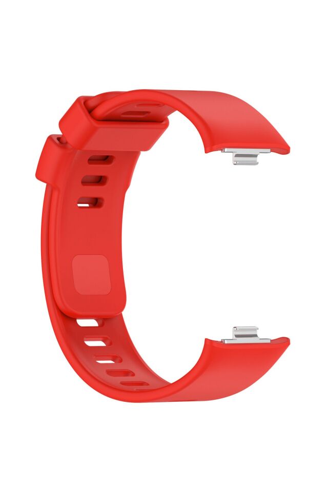 Xiaomi Mi Band 8 Pro - Red mi Watch 4 Uyumlu Spor Slikon Kordon Kırmızı