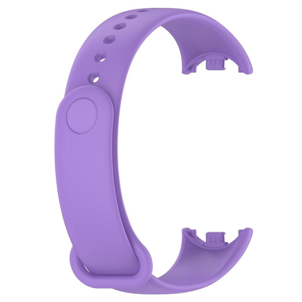 Xiaomi Mi Band 8 Uyumlu Spor Slikon Kordon Lila