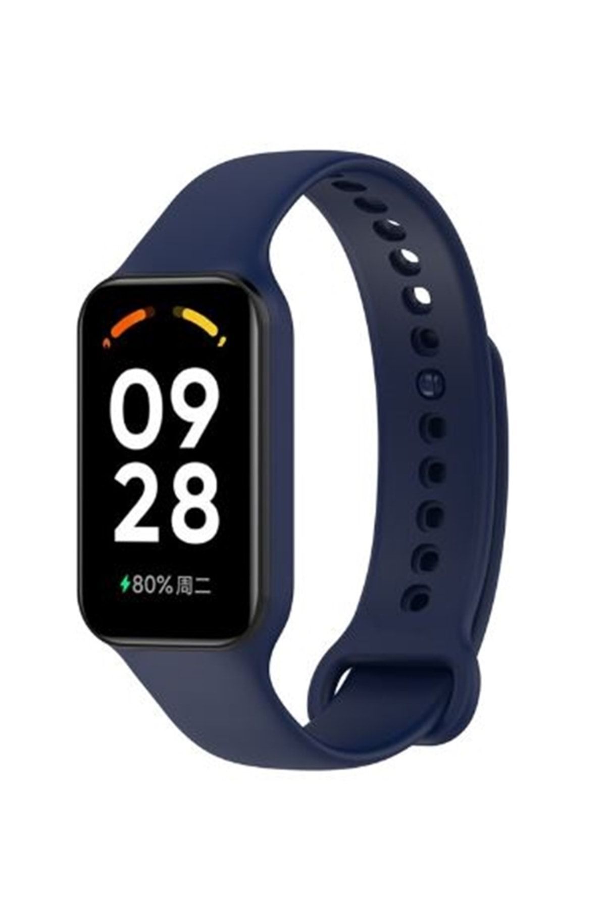 Xiaomi Smart Band 8 Active - Redmi Band 2 Uyumlu Spor Slikon Kordon Lacivert